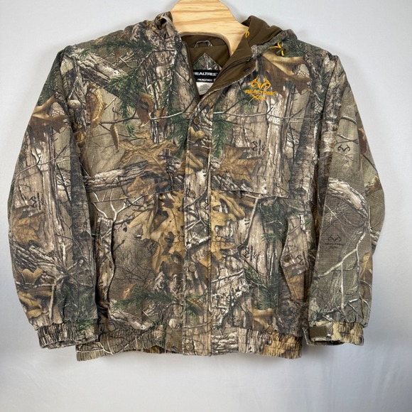 Realtree Xtra Camo Hunting Jacket Outdoor Coat Full Zip Hooded Mens XL (46-48) - Picture 1 of 16